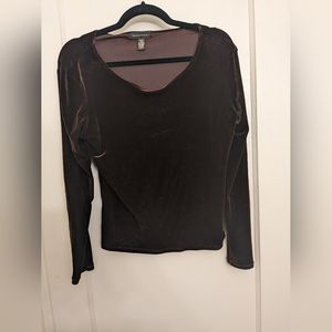 Vintage Banana Republic Velvet long sleeve - M